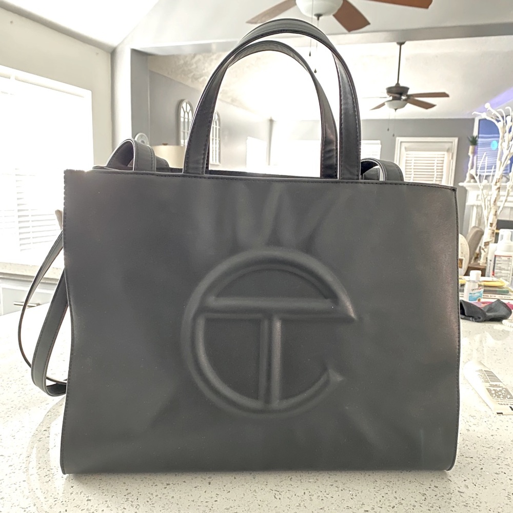 Telfar Medium Black Shopping Bag